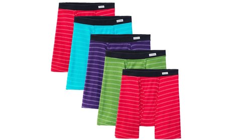 Fruit of the Loom Men's Cotton Boxer Briefs (10-Pack)