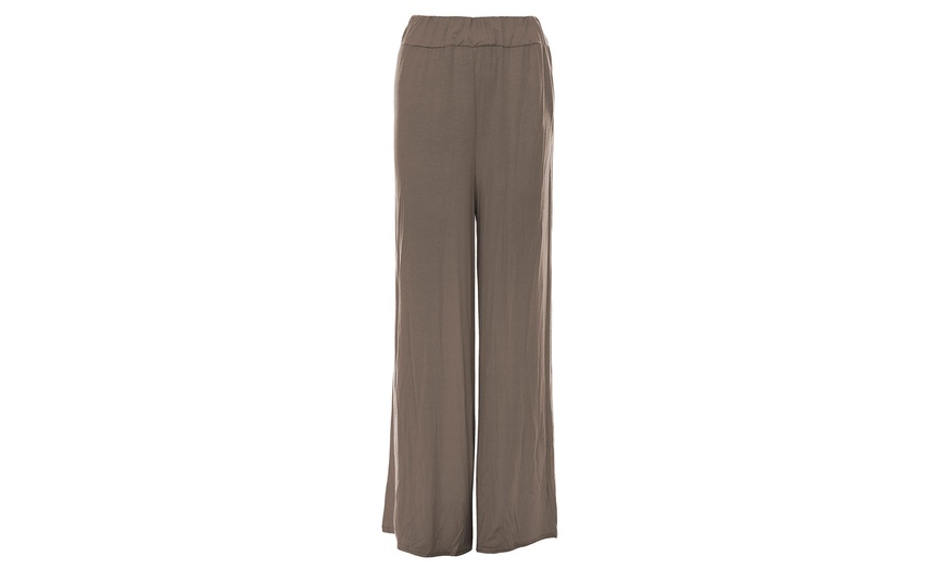 Image 11: Flared Jersey Trousers