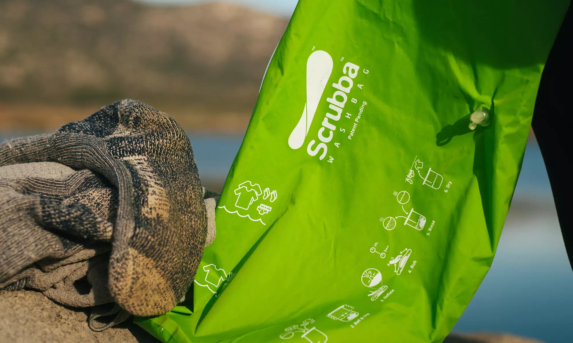 Foldable Scrubba Washbag for Camping & Traveling - Primary Image