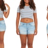 Image 7: YDX Smart Jeans Summer Bermuda Ripped Denim Shorts 