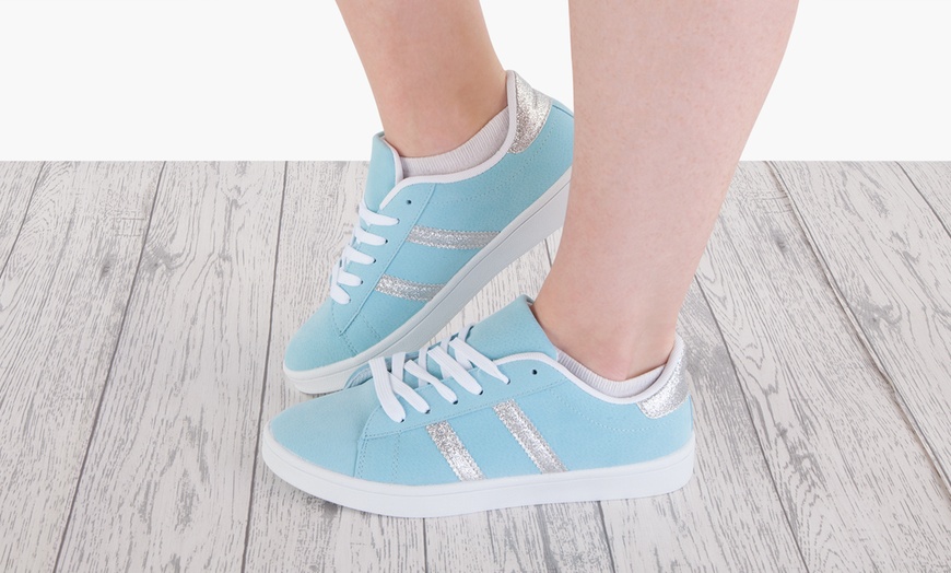 Image 10: Women's Pink or Sky Blue Trainers