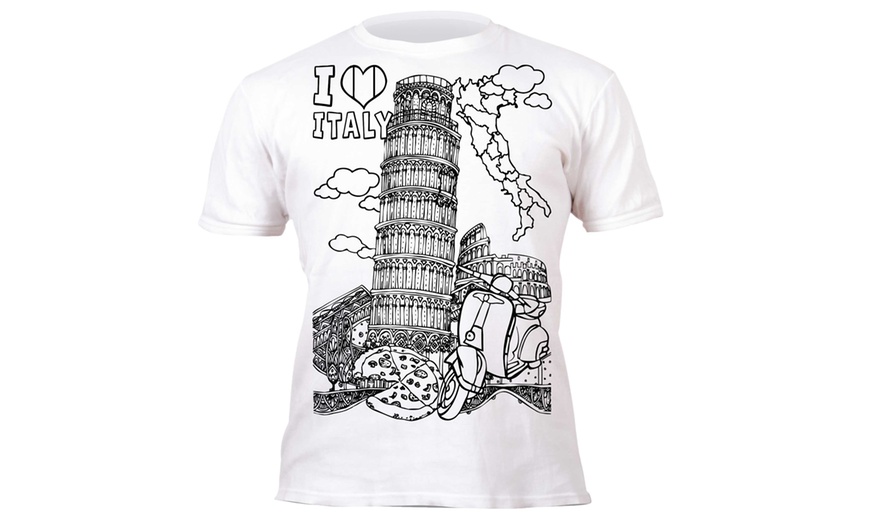 Image 4: Kids' Colour-In T-Shirt