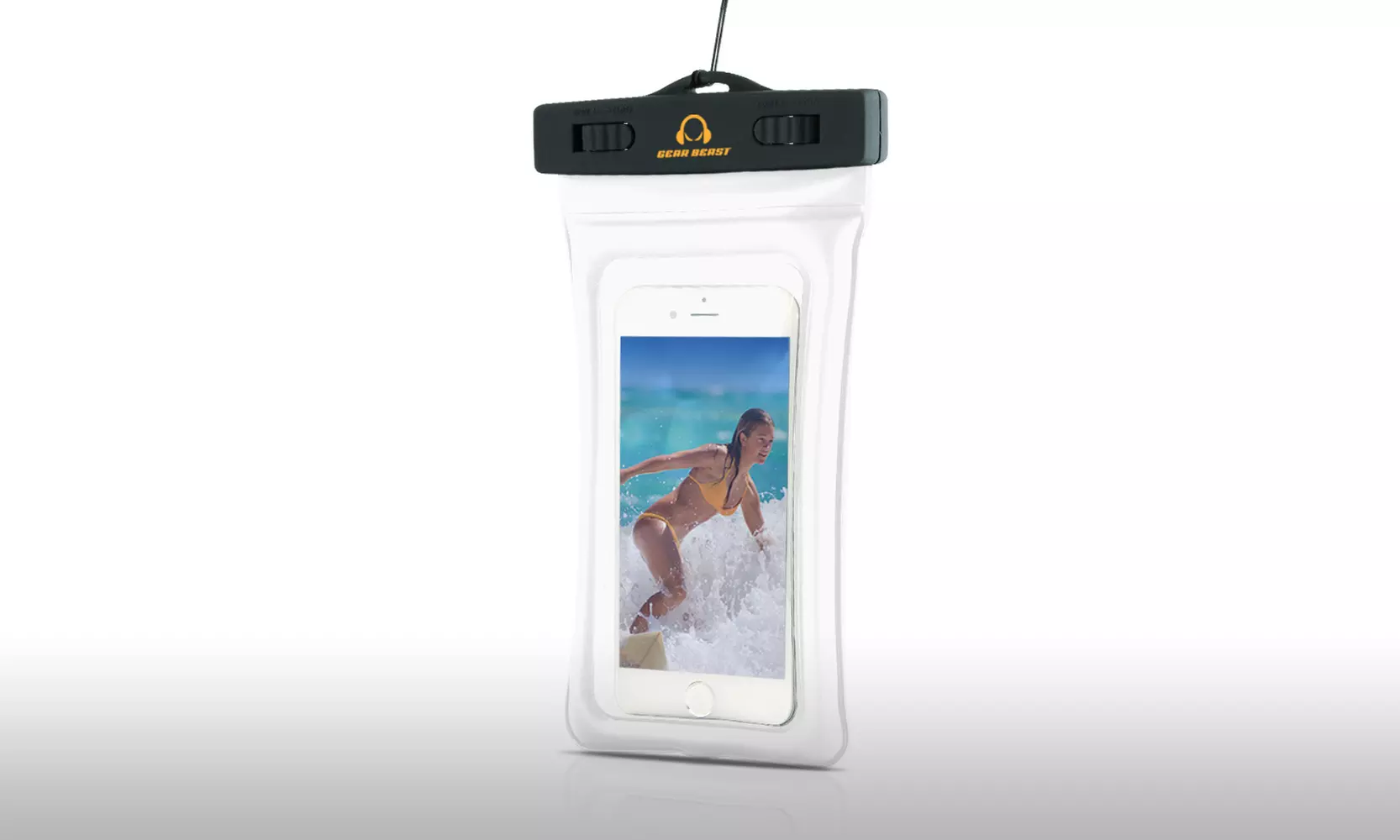 Gear Beast Universal Cell Phone Waterproof Floating Dry Bag Case (2-Pack) - Second Medium