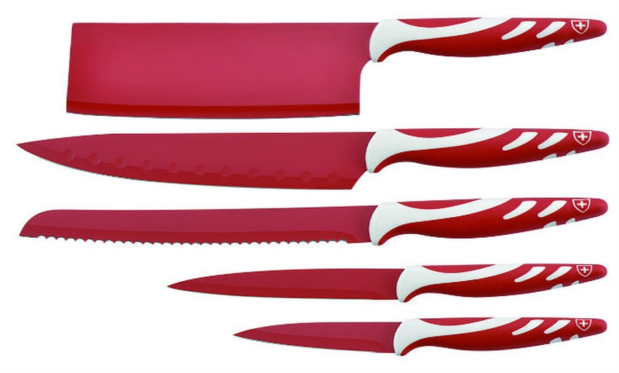 Image 1: Colourful Coated Ceramic Knives