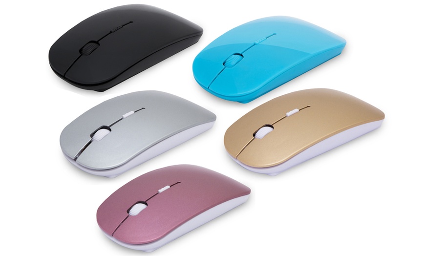 Image 1: Coloured Wireless Mouse