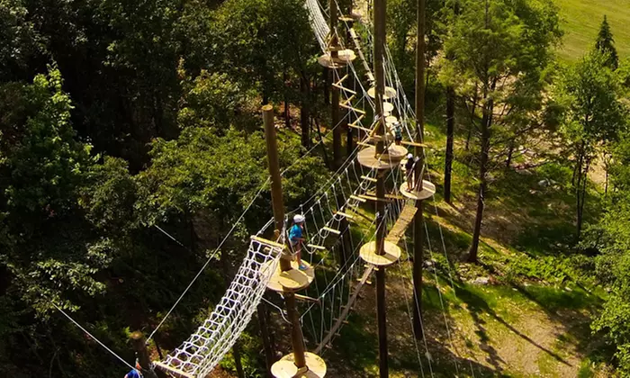 High Ropes Course Adventure with Ziplining at Blue Mountain Resort (Up to 46% Off). Three Options Available.  - Primary Image