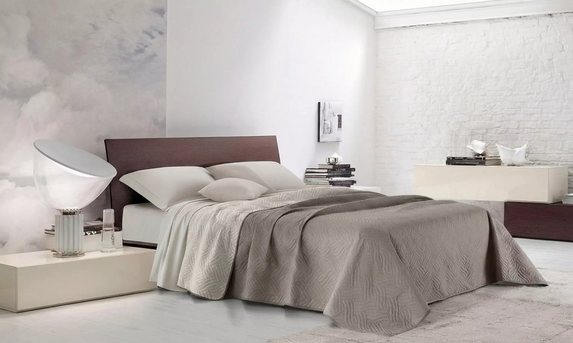 Gesteppte Überwurfdecke wendbar