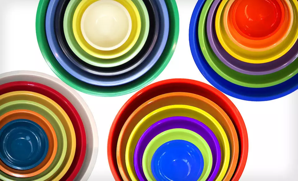 $19 for a Gourmet Home Products Mixing Bowl Set ($39.99 List Price). Four Colors Available. Free Shipping and Returns. - Primary Image