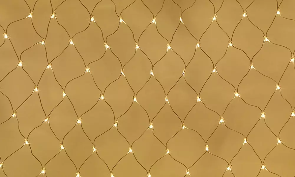 100 LED Solar Net Mesh Fairy Lights (2-Pack) - Second Medium