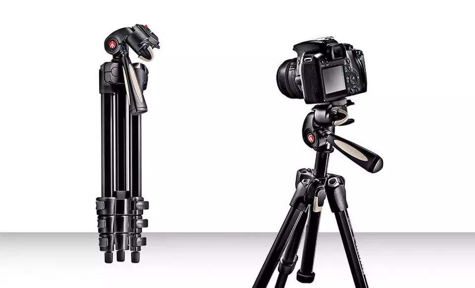 Manfrotto 390 Series Compact Aluminum Tripod (MK393-HM). Free Returns. - Primary Image