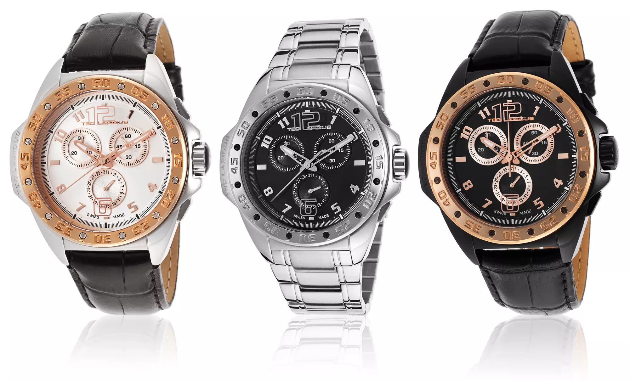 Ted Lapidus Men's Multifunction Swiss Watch from $149.99–$189.99 - Primary Image