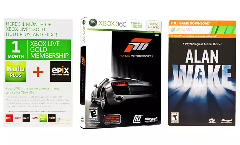 $199 for an Xbox 360 4GB Bundle with Two Games ($242.96 List Price). Free Shipping and Free Returns. - Second Medium