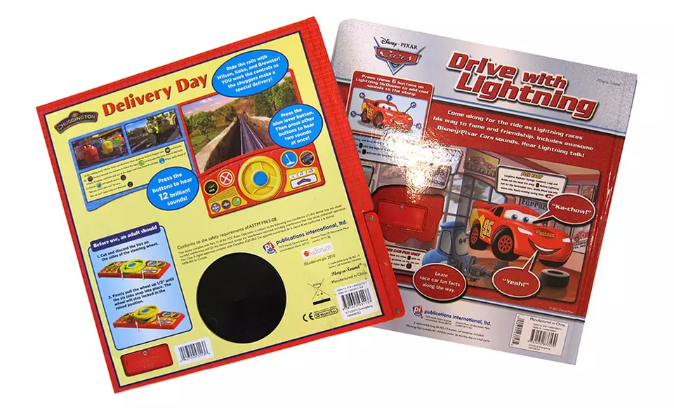 Disney Chuggington Steering Wheel and Cars Play-a-Sound Book Set - Second Medium