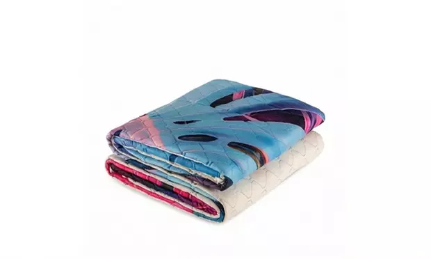 Italiaanse lichte sprei met 3D-print voor tweepersoonsbed