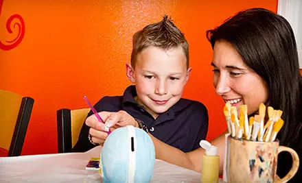 Paint-Your-Own-Pottery Studio Sessions at Clay ‘N Latte (Up to 88% Off). Two Options Available. - Primary Image
