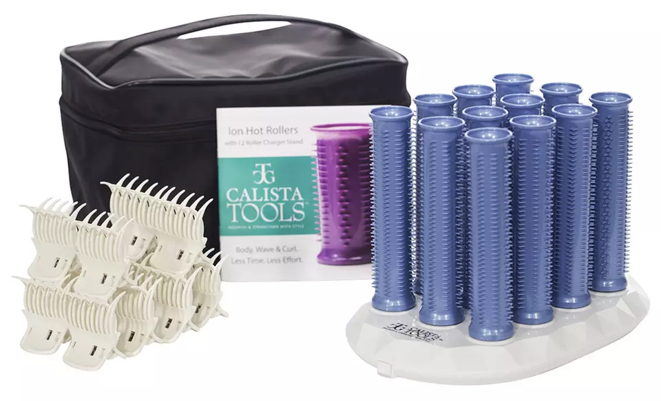 Calista Tools Ion Hot-Roller Set with Clips and Travel Bag - Primary Image