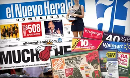 $8 for a 12-Month Saturday and Sunday Subscription to "El Nuevo Herald" ($63.43 Value) - Primary Image