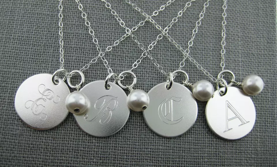 Personalized Sterling-Silver Initial Necklaces from JC Jewelry Design (Up to 69% Off). Three Options Available. - Second Medium
