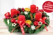 Frischer Adventskranz mit Lindt Schokolade, Perlwein & Grußkarte vom Blumenhaus Ehrend (bis zu 32% sparen*) - Second Medium