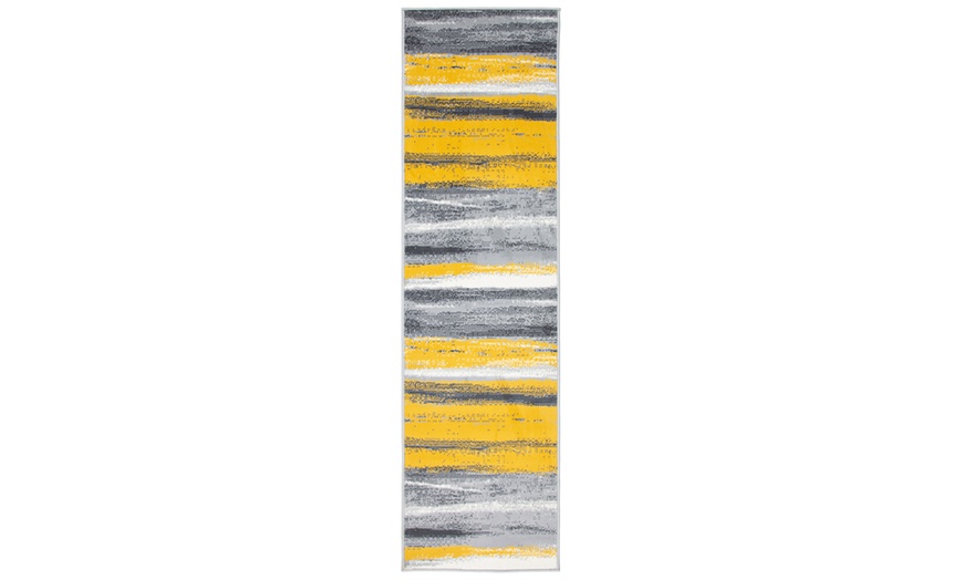 Image 1: Texas Modern Abstract Runner Rug With Free Delivery