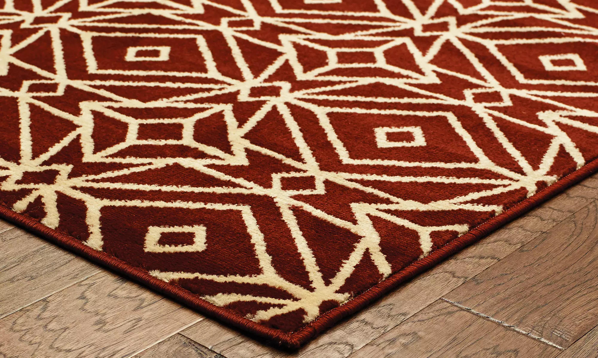 Diamond-Pattern Area Rugs - Second Medium