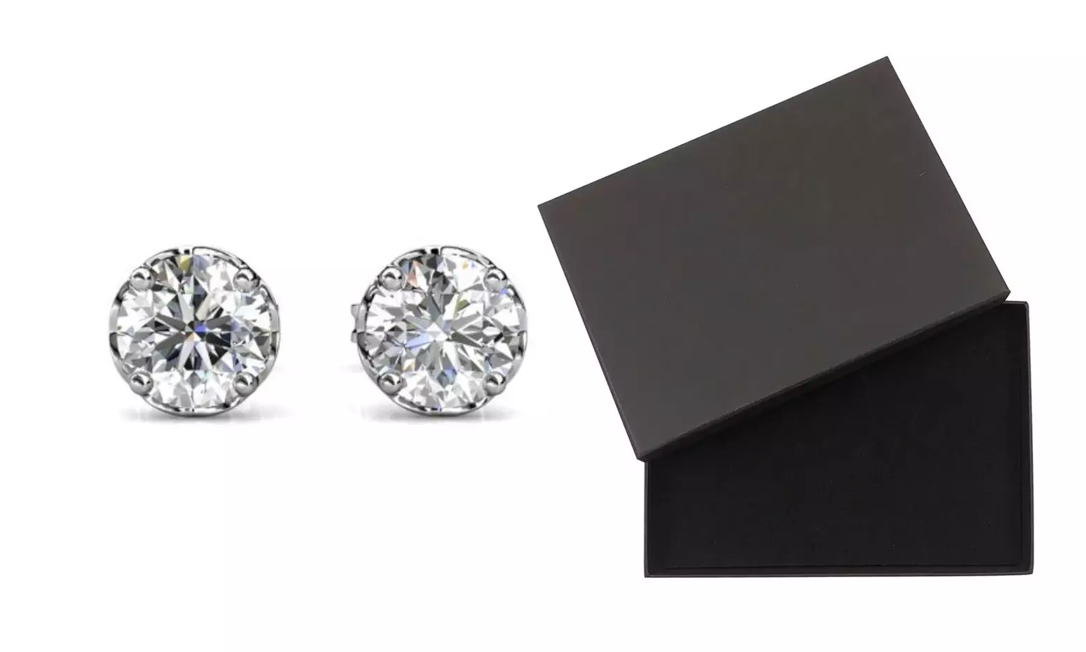 'Grown Moissanite' oorbellen