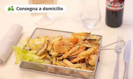 Menu con consegna a domicilio a scelta tra pizza, carne o pesce al ristorante pizzeria Al 45 (sconto fino a 44%)