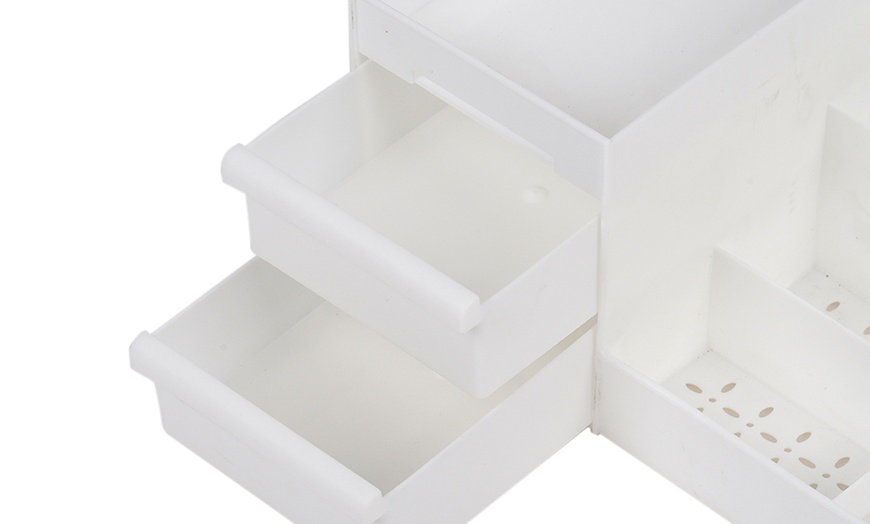 Image 6: Makeup Storage Box with Drawers