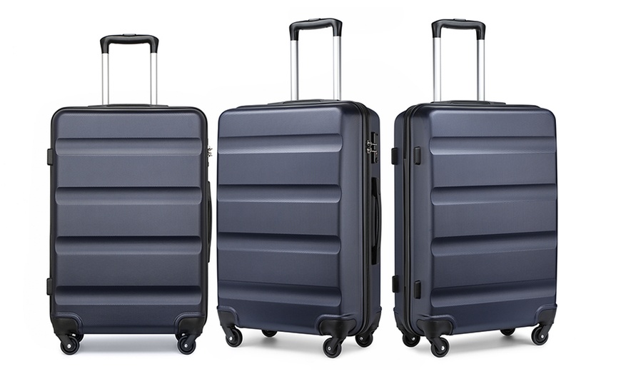 Image 21: Horizontal Design Hard Shell Suitcase Set with Combination Lock