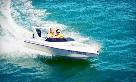 $64 for a Two-Hour Speedboat Adventure Tour for Two from Tampa Speed Boat Adventures ($129.80 Value) - Primary Image