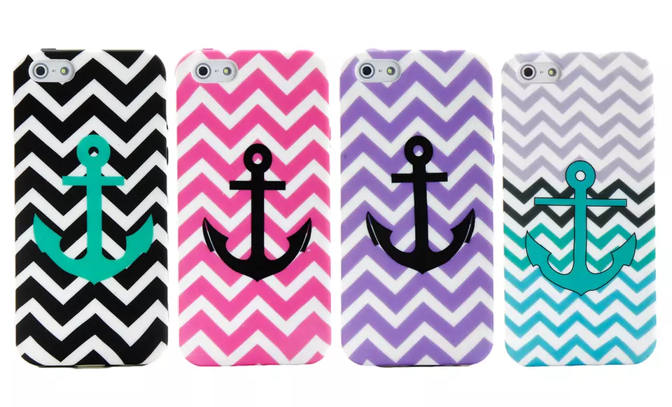 Nautical Anchor Case for iPhone 4/4s or iPhone 5/5s. Multiple Colors Available. Free Returns. - Primary Image