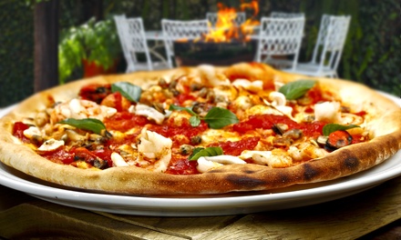 One or Two 12Inch Pizzas with Three Toppings and Garlic Bread for Takeout from Pangaea Pizza (46% Off)