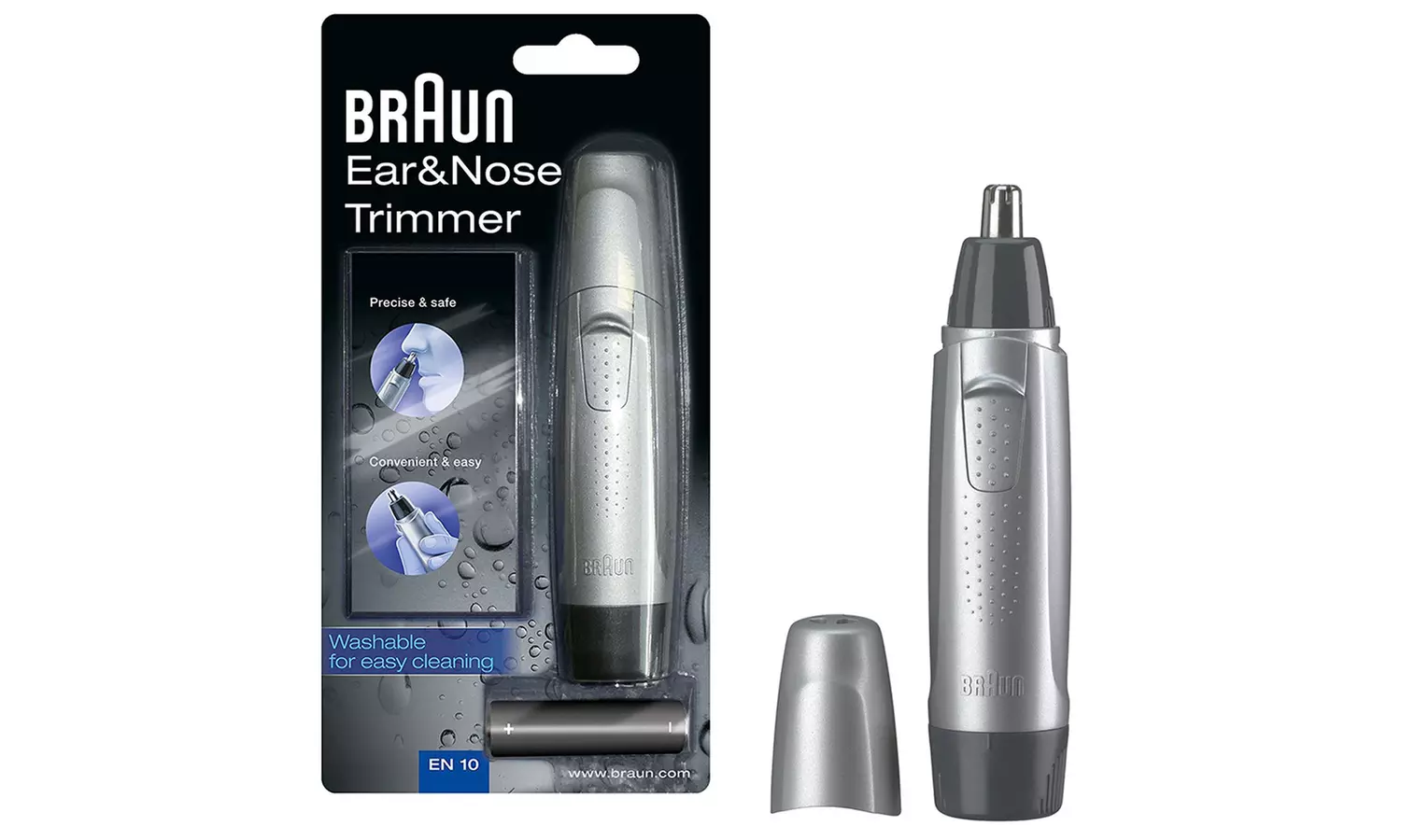 2-in-1 Braun EN10 Ear and Nose Hair Trimmer - Primary Image