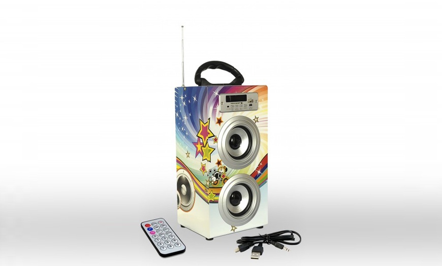 Image 9: Double Boom Box Speakers