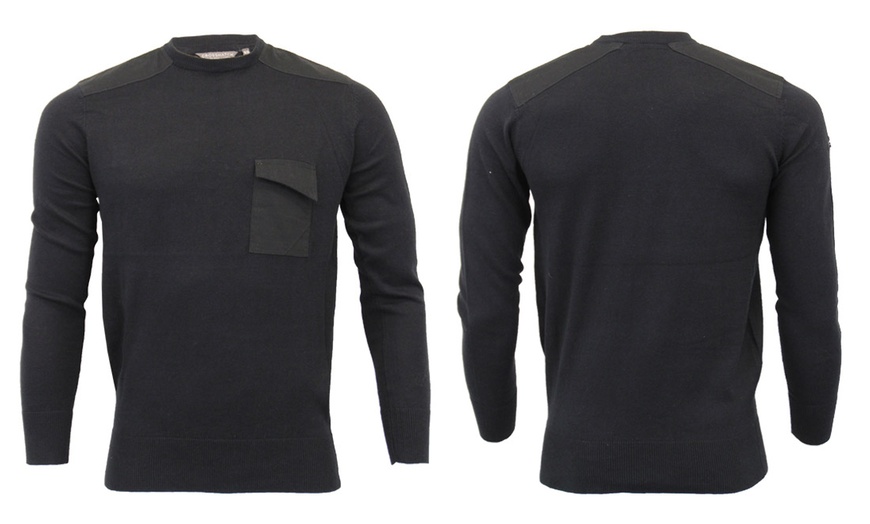 Image 2: Men's Crosshatch Jumper