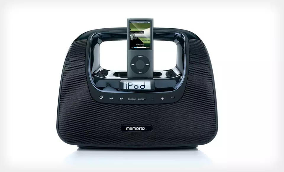 $35 for a Black Memorex miniMove Boom Box for iPod ($49.99 List Price). Free Shipping and Free Returns. - Primary Image