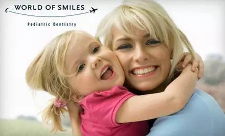 $65 for Children's Dental Exam, Cleaning, X-Rays, and Fluoride Treatment at World of Smiles Pediatric Dentistry in Beaverton (Up to $338 Value) - Primary Image