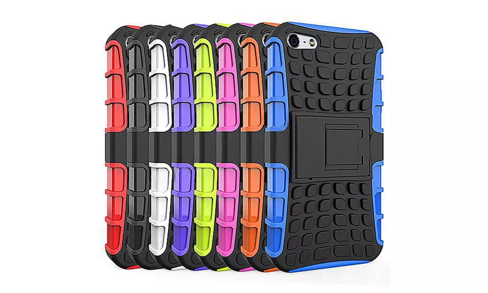 6Blu Heavy-Duty Shockproof Hybrid iPhone 5/5S Case with Kickstand - Primary Image