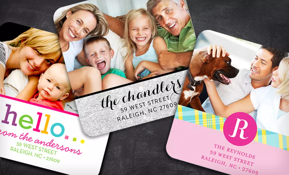 $24.99 for 80 Photo Return-Address Sticker Labels from Invitation Box ($60 List Price). Free Shipping. - Primary Image