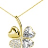 Image 52: Collier à pendentif en forme de trèfle à 4 feuilles ou cœur