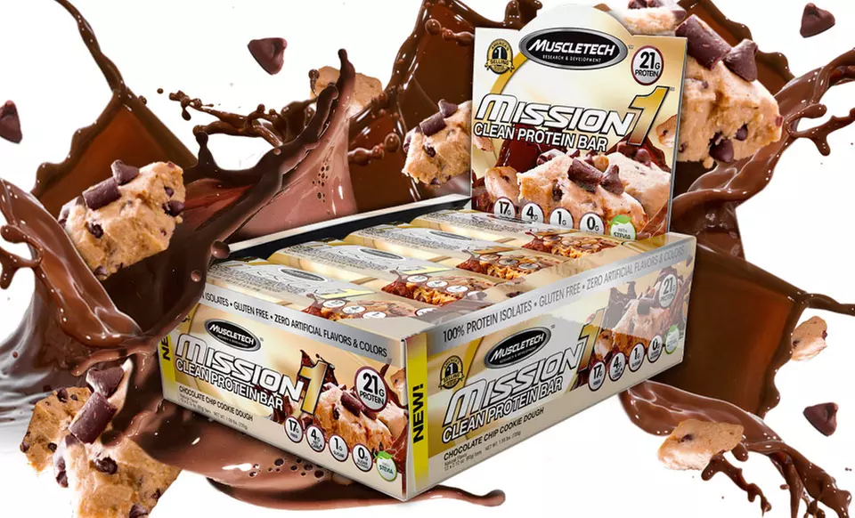 MuscleTech Mission1 Clean Protein Bars (12-Pack) - Second Medium