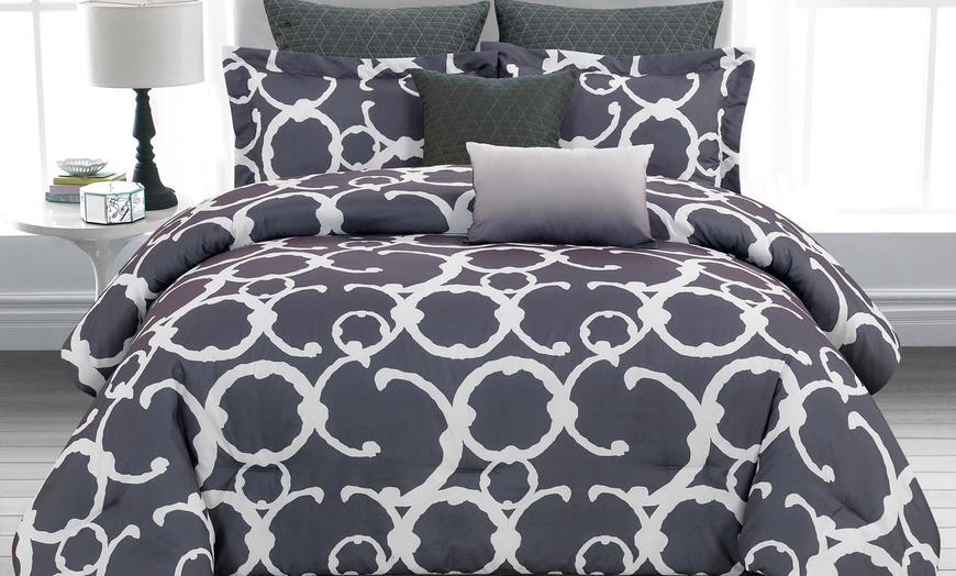 Rhys Comforter Set (7-Piece) | Groupon Goods