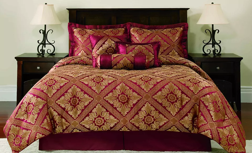 7-Piece Santiago Jacquard Comforter Set - Primary Image