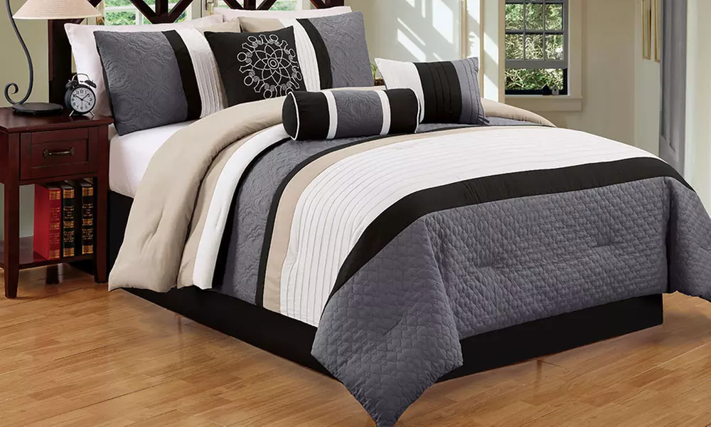 Color-Block Comforter Set (7-Piece) - Second Medium
