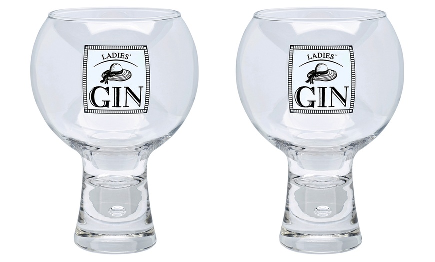 Image 4: Durobor His and Hers Gin Glasses