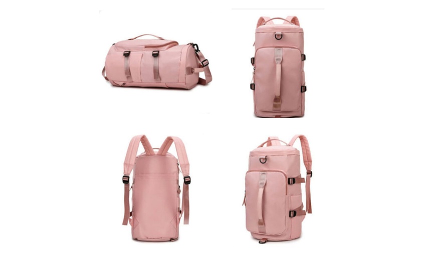 Image 12: 29-Inch Double Strap Large Capacity Gym Travel Bag 