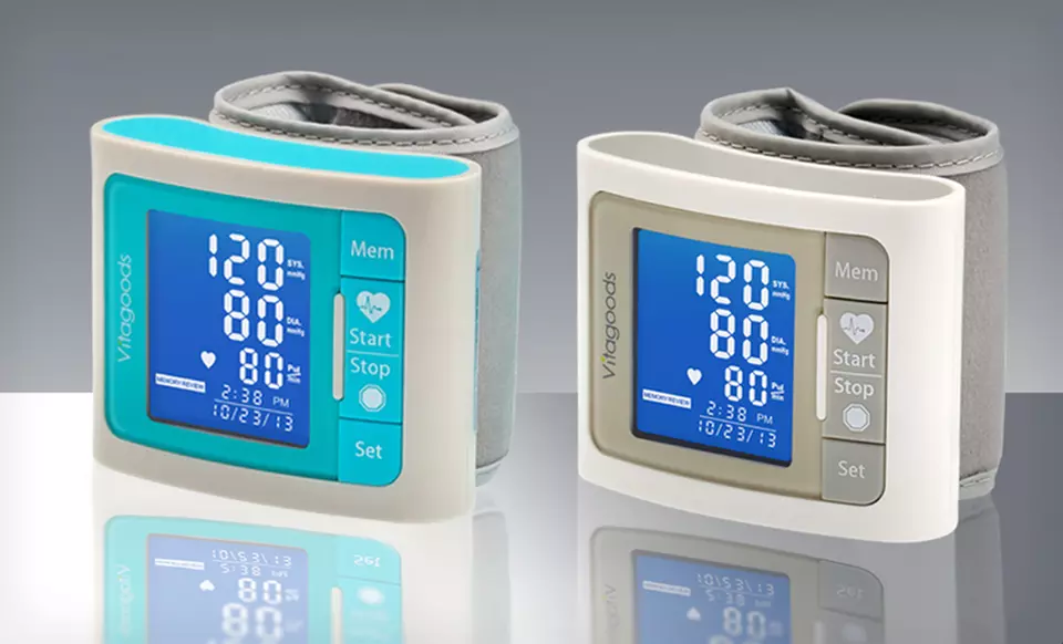 $24.99 for a Pulse Wrist-Cuff Blood-Pressure Monitor in Blue or White ($99 List Price). Free Shipping and Returns. - Primary Image