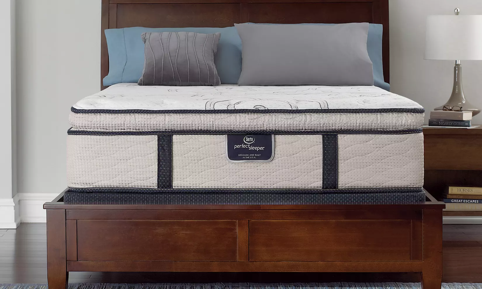 Closeout: Serta Radford Pillowtop Mattress Set with Adjustable Base Option. Free White Glove Delivery. - Primary Image