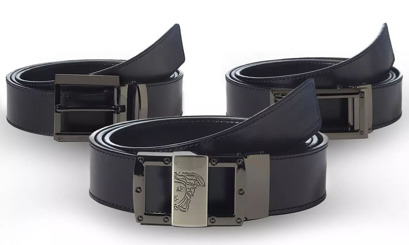 Versace Collection Men's Leather Belts - Primary Image