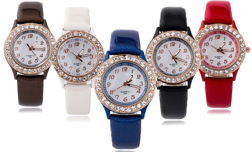 Image 1: Watch with Crystals from Swarovski®